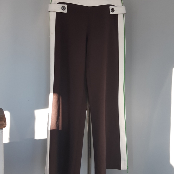 ANDY THE ANH UNIQUE VINTAGE WOMEN'S  PANTS SIZE M/L look new dark Brown - Picture 3 of 10
